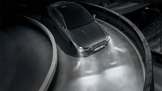 GENESIS G70 Safety Features - 로우빔 보조(조향연동)