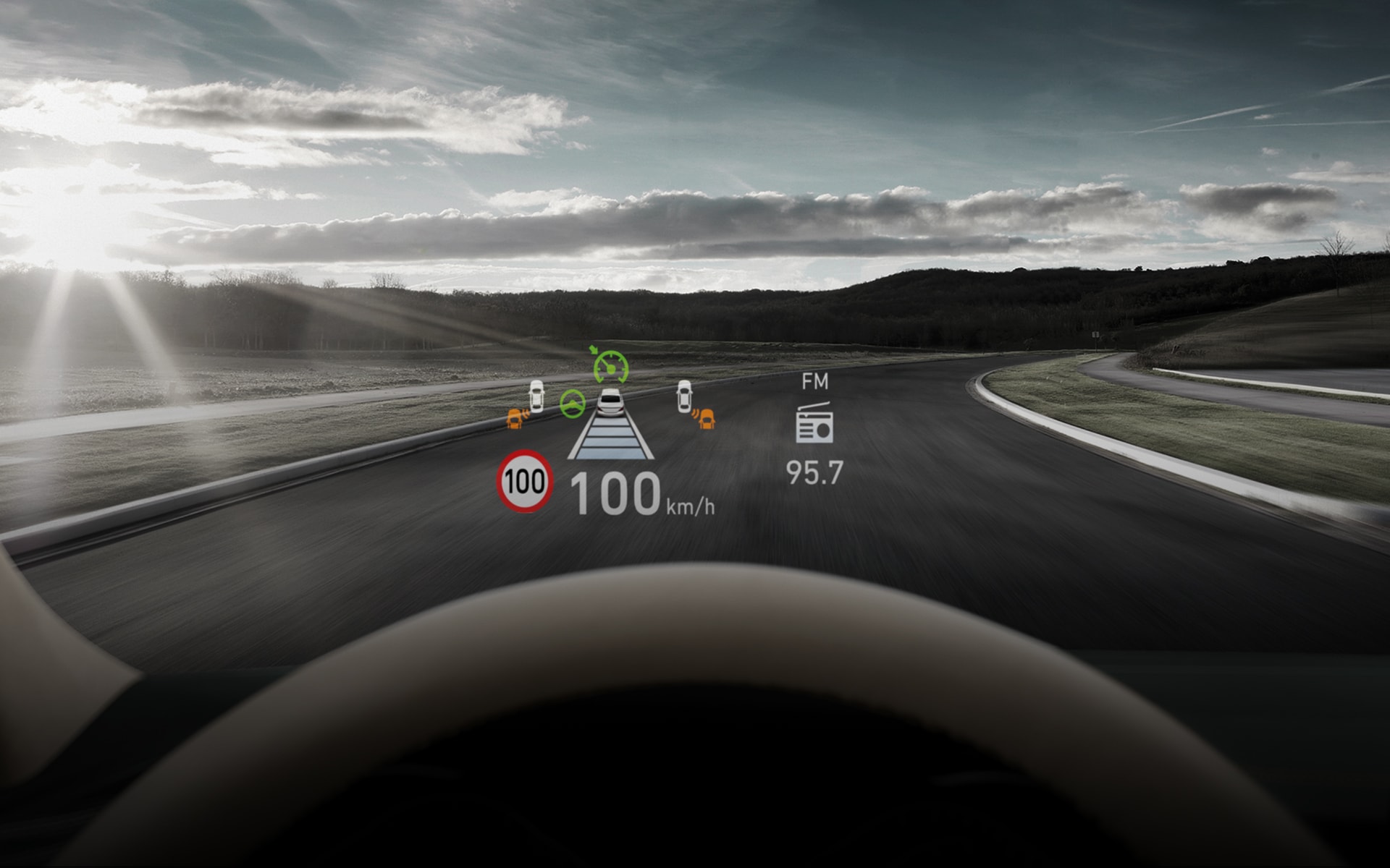 GENESIS G70 Technology Features - 헤드업 디스플레이